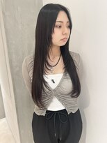 ヨーク(YOKE)&nbsp;【 YOKE 】ロングレイヤーシャギーブルーブラック暗髪韓国