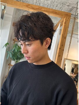 ミモザワークス(Mimosa Works) シャドウパーマ 韓国ヘア