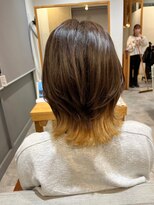 エヌアンドエー 草加店(N&A)&nbsp;大人可愛いくびレイヤー#1 裾カラー/ウルフレイヤーカット