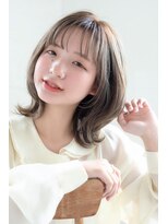 アールイーノウン 阿倍野区昭和町店(re; nown) 大人可愛い20代30代40代小顔ウルフレイヤーボブ丸みショートボブ