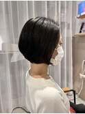 顎ラインの長さのボブヘア