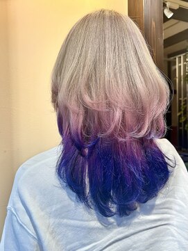 ラスターフレンズ(Luster Friends) クラゲヘアー/デザインカラー/イメチェン/セミロング/ロング