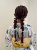浴衣【ツイン編み下ろし】