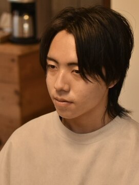 リム メンズヘア(LIM men's hair) ルーズセンターパートウルフ【メンズカット/メンズヘア】