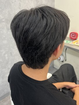 エクファフォーメン(EX-FA FOR MEN) カルマパーマ/ベリーショート/ダークアッシュ/ニュアンスパーマ