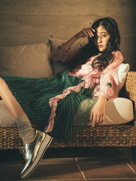 カバーヘア ブリス 北浦和(COVER HAIR bliss) 大人リラクシー黒髪ゆるふわ巻きロングウェーブtk1北浦和