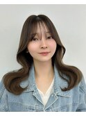 レイヤーカット/韓国ヘア/顔周りカット/前髪カット