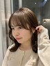 《Mei指名限定》似合わせ顔周りカット+カラー+BYKARTEトリートメント