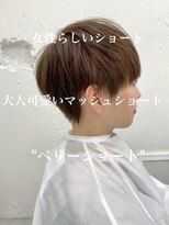 ロミー 本厚木(ROMMY.) 20代~50代☆丸みショートマッシュ☆髪質改善くすみベージュ