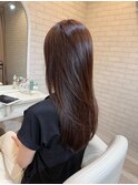 ナチュラル艶ロング×シアーバング