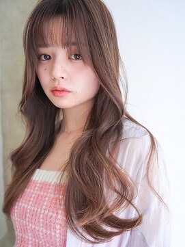 アンジェリカ 名古屋店(ANGELICA) ANGELICA ニュアンスカラー シルキーベージュ ぱっつん前髪