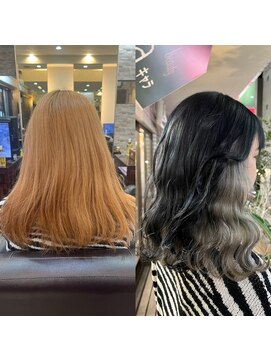 キャラ 池袋本店(CHARA) メンテナンスが楽に！フルブリーチからインナーカラーへ