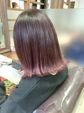 ヘアークリアー 草加 ミルキーラベンダーボブ