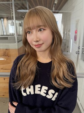 メロウマン(mellowman) ミルクティーベージュ×レイヤーカット