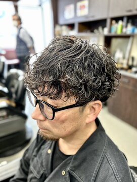 理容 赤沼 2ブロマッシュ×似合わせパーマ