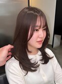 池袋/髪質改善/スモーキーブラウン/ワンホンレイヤー