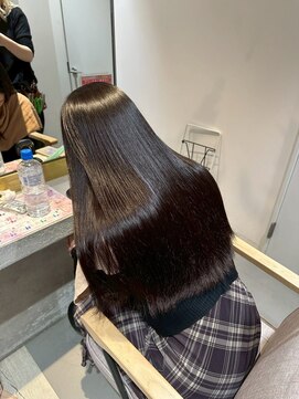 フィゼル 梅田茶屋町(fizelle) 髪質改善☆ 天使の輪ストレートロング【フィゼル茶屋町店】