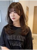 【ミディアム】リフトアップ顔まわりレイヤー