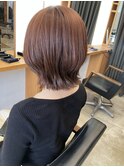 ほんのりピンクブラウン