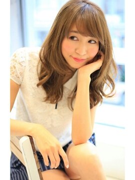 フォルテ 城北店 大人かわいい、甘めバングのナチュセミディ