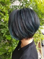 チュラトリート(CHURA TREAT) グレージュネイビーショート