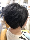 くせ毛ショートボブ
