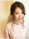 四つ編みダウンスタイル