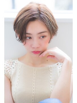 メゾンドイギー(MAISON de IGGY) 小顔マニッシュハンサムショートボブ#ショコラアッシュ