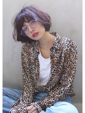 ブラン 天王寺(Blanc) 【Blanc/天王寺】外ハネボブ＿パープル＿ネイビーカラー1