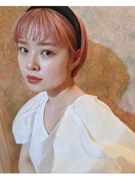 ブリスト(BRIST) ベビーピンク/ステップボーンカット/ハイトーン@30代40代50代