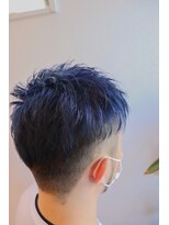 ヘアーグルーミング アイム(Hair &Grooming aim) 【メンズカット】ツーブロショート×ブルーブラック