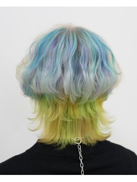 クリーン ヘアデザイン(CLLN hair Design) 【CLLN】黄色×黄緑×水色×薄紫