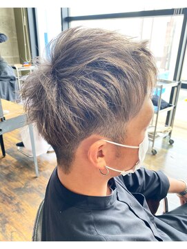 ガルボ ヘアー(garbo hair) #メンズヘア#メンズスタイル#グレージュ#下村スタイル