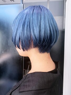 アルバム 銀座(ALBUM GINZA) ブルーショート_ラベンダーカラーくびれミディ_ba322391