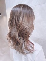 ドゥマン(Demain) マロンベージュ♪Aラインボブイヤリングカラー小顔カット