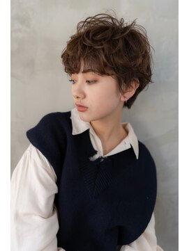 オースティン 流山おおたかの森(AUSTIN) 大人かわいい前髪セシルカットココアブラウンフリンジウェーブ