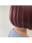 ぱつっとボブ/ボブ/カーキグレージュ/大人かわいい[千葉駅]