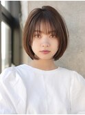 前髪あり小顔大人ボブ20代30代40代【AIN.表参道】川原大地