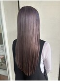 バイオレットカラー×ブリーチ×髪質改善トリートメント