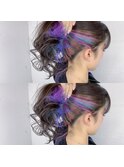 ★ポニーテール×ユニコーンカラー★