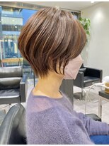 バンプ ギンザ(BUMP GINZA)&nbsp;シルキーベージュハイライト束感ショート【中村】