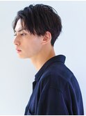 【中村飛鳥】爽やか黒髪アップバング/かきあげ七三スタイル