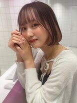 ロンドルーチェ 心斎橋(Lond luce)&nbsp;ダークアッシュ/ミディアムレイヤーカット［髪質改善/縮毛矯正］