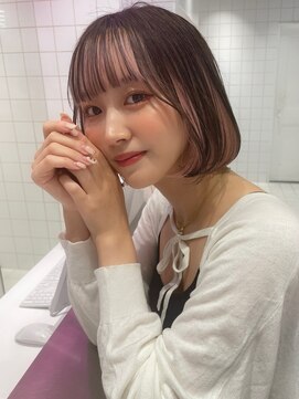 ロンドルーチェ 心斎橋(Lond luce) ダークアッシュ/ミディアムレイヤーカット［髪質改善/縮毛矯正］