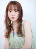 セミロング　レイヤー （高田馬場美容院BASSA)