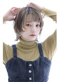 ミディアムウルフ×インナーカラー×10代 20代 30代