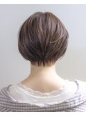 ベージュ#ブリーチなし#くびれショート#ダメージレスカラー#豊橋