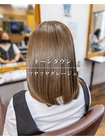 ヘアーメイク ダンス(hair make DANCE)&nbsp;トーンダウン ツヤツヤグレージュ！
