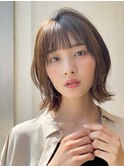●大人可愛い30代40代50代小顔マッシュショートボブウルフカット