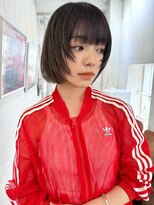 イメチェン前髪小顔ボブ_銀座